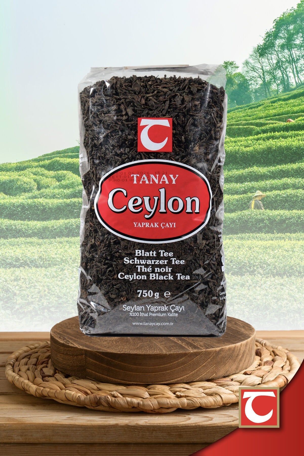 TANAY Ceylon İthal Sri Lanka Siyah Yaprak Seylan Çayı Kaçak Çay 750 gr