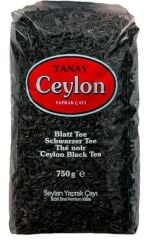 TANAY Ceylon İthal Sri Lanka Siyah Yaprak Seylan Çayı Kaçak Çay 750 gr