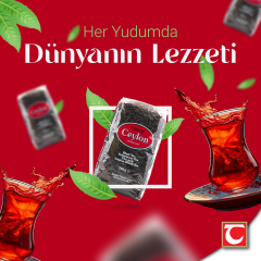 TANAY Ceylon İthal Sri Lanka Siyah Yaprak Seylan Çayı Kaçak Çay 750 gr 3 adet (2.250 gr)