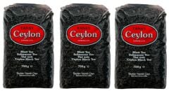 TANAY Ceylon İthal Sri Lanka Siyah Yaprak Seylan Çayı Kaçak Çay 750 gr 3 adet (2.250 gr)