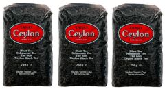TANAY Ceylon İthal Sri Lanka Siyah Yaprak Seylan Çayı Kaçak Çay 750 gr 3 adet (2.250 gr)