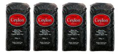 TANAY Ceylon İthal Sri Lanka Siyah Yaprak Seylan Çayı Kaçak Çay 750 gr 4 adet (3.000 gr)