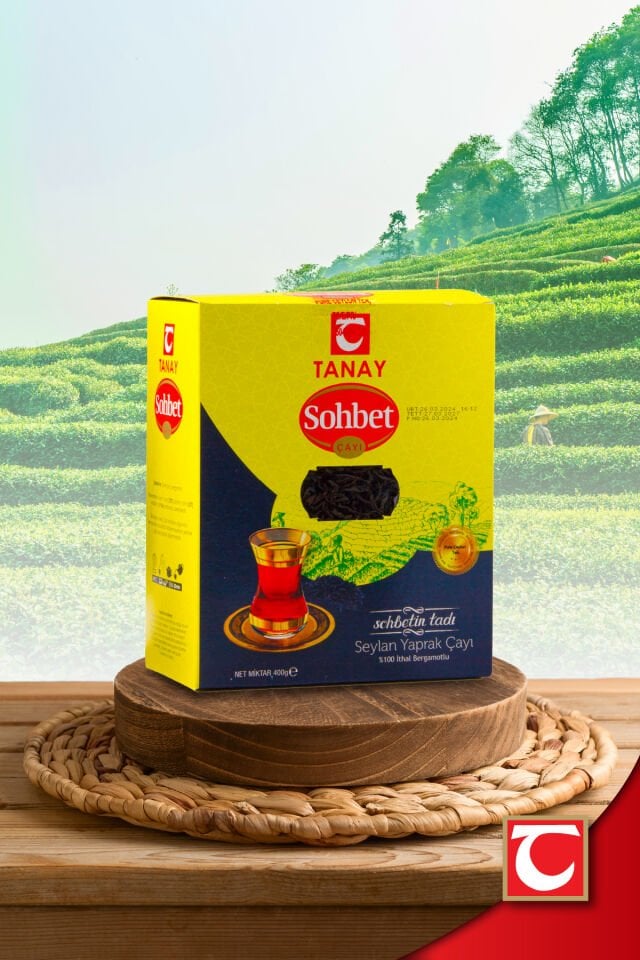 TANAY Sohbet Bergamotlu İthal Seylan Çayı 400 gr