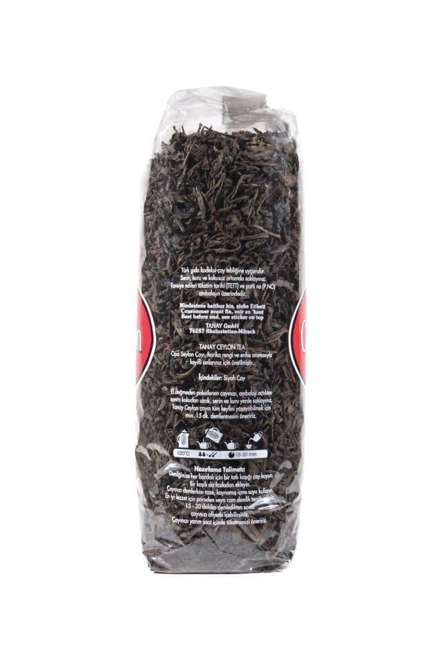 TANAY Ceylon İthal Sri Lanka Siyah Yaprak Seylan Çayı Kaçak Çay 500 gr